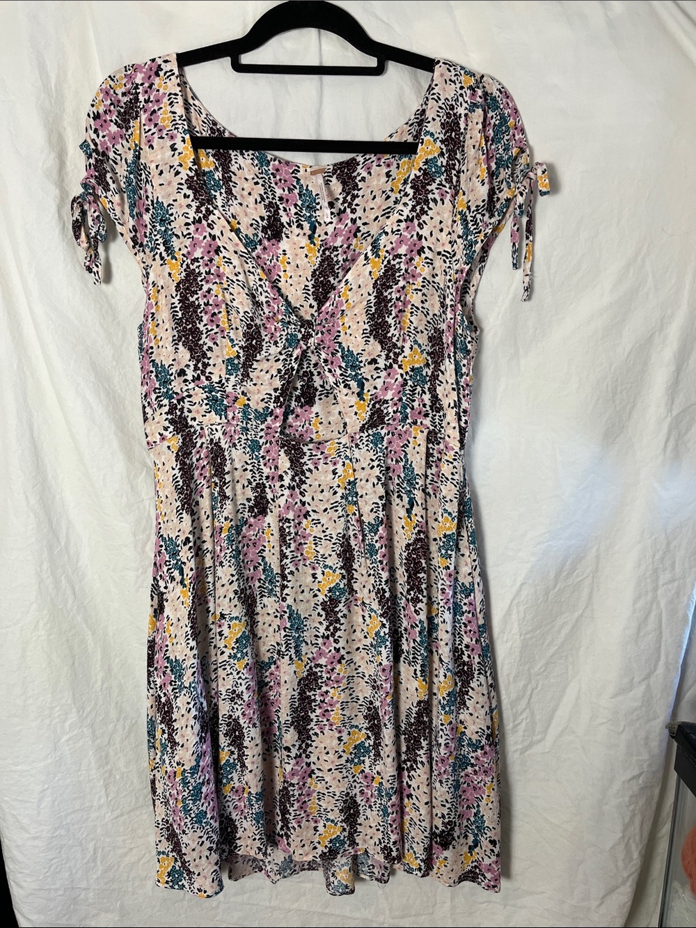 Free People Floral A-Line Dress Size Large